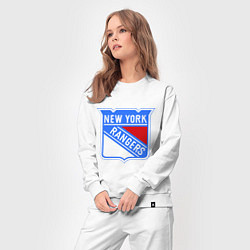 Костюм хлопковый женский New York Rangers, цвет: белый — фото 2