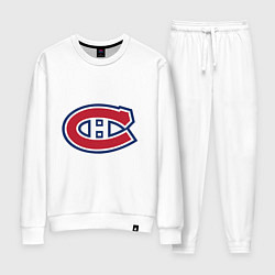 Костюм хлопковый женский Montreal Canadiens, цвет: белый