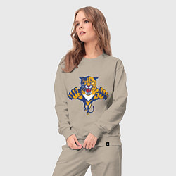 Костюм хлопковый женский Florida Panthers, цвет: миндальный — фото 2