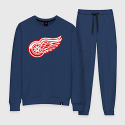 Костюм хлопковый женский Detroit Red Wings, цвет: тёмно-синий