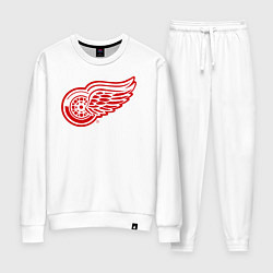 Костюм хлопковый женский Detroit Red Wings, цвет: белый