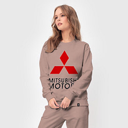 Костюм хлопковый женский Mitsubishi, цвет: пыльно-розовый — фото 2