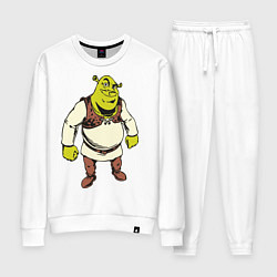 Костюм хлопковый женский Shrek 3, цвет: белый