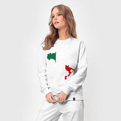 Костюм хлопковый женский Италия (Italy), цвет: белый — фото 2