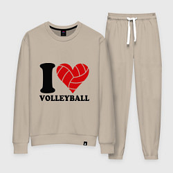 Женский костюм I love volleyball - Я люблю волейбол