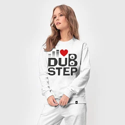 Костюм хлопковый женский Dubstep love, цвет: белый — фото 2