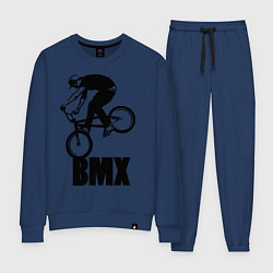 Костюм хлопковый женский BMX 3, цвет: тёмно-синий