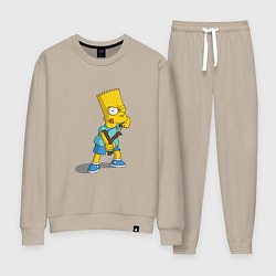 Костюм хлопковый женский Bad Bart, цвет: миндальный