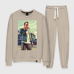 Костюм хлопковый женский Trevor Philips, цвет: миндальный