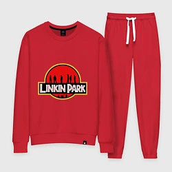Костюм хлопковый женский Linkin Park: Jurassic Park, цвет: красный