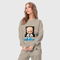 Костюм хлопковый женский Boss Baby, цвет: миндальный — фото 2