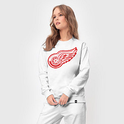 Костюм хлопковый женский Detroit Red Wings: Pavel Datsyuk, цвет: белый — фото 2