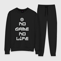 Костюм хлопковый женский No game No life, цвет: черный