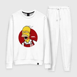 Костюм хлопковый женский KFC Homer, цвет: белый