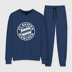 Костюм хлопковый женский FC Bayern Munchen, цвет: тёмно-синий