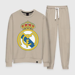 Костюм хлопковый женский Real Madrid FC, цвет: миндальный