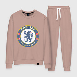 Костюм хлопковый женский Chelsea FC, цвет: пыльно-розовый