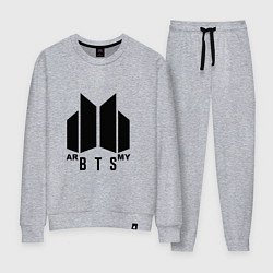 Костюм хлопковый женский BTS ARMY, цвет: меланж