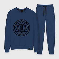 Костюм хлопковый женский Slipknot Pentagram, цвет: тёмно-синий