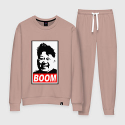 Костюм хлопковый женский BOOM: Kim Chen Eun, цвет: пыльно-розовый