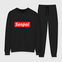 Костюм хлопковый женский Senpai Supreme, цвет: черный