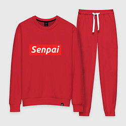 Костюм хлопковый женский Senpai Supreme, цвет: красный