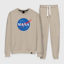 Костюм хлопковый женский NASA: Masa, цвет: миндальный