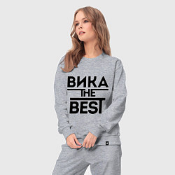 Костюм хлопковый женский Вика the best, цвет: меланж — фото 2