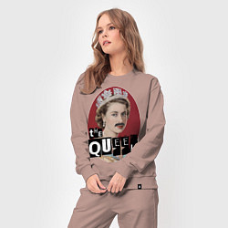 Костюм хлопковый женский The Queen, цвет: пыльно-розовый — фото 2