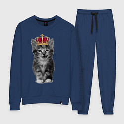 Костюм хлопковый женский Meow kitten, цвет: тёмно-синий