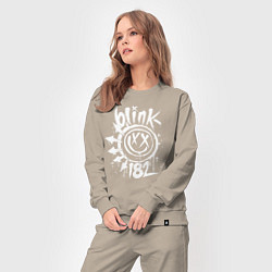 Костюм хлопковый женский Blink-182: Smile, цвет: миндальный — фото 2