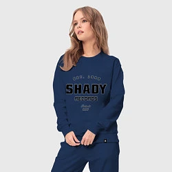 Костюм хлопковый женский Shady records, цвет: тёмно-синий — фото 2