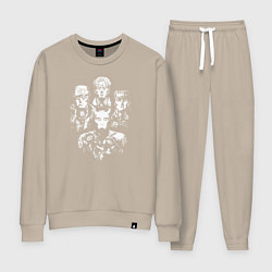 Костюм хлопковый женский JoJo, цвет: миндальный