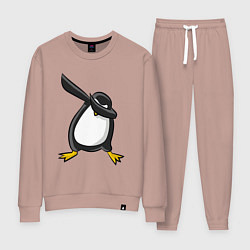 Костюм хлопковый женский DAB Pinguin, цвет: пыльно-розовый