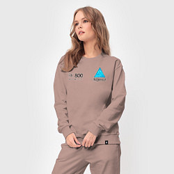 Костюм хлопковый женский RK800 CONNOR, цвет: пыльно-розовый — фото 2