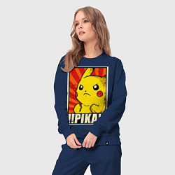 Костюм хлопковый женский Pikachu: Pika Pika, цвет: тёмно-синий — фото 2