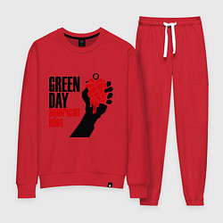 Костюм хлопковый женский Green Day: American idiot, цвет: красный