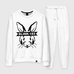 Костюм хлопковый женский Blink-182, цвет: белый