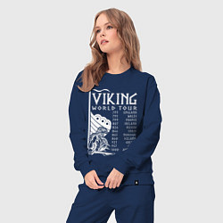 Костюм хлопковый женский Viking world tour, цвет: тёмно-синий — фото 2
