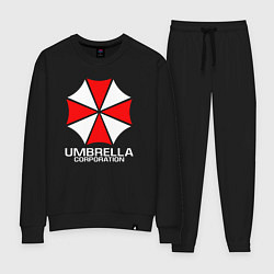 Костюм хлопковый женский UMBRELLA CORP, цвет: черный