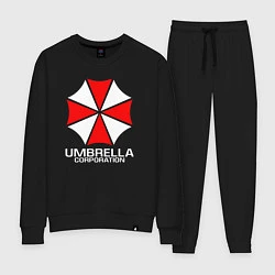 Костюм хлопковый женский UMBRELLA CORP, цвет: черный