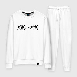 Костюм хлопковый женский КИС-КИС, цвет: белый