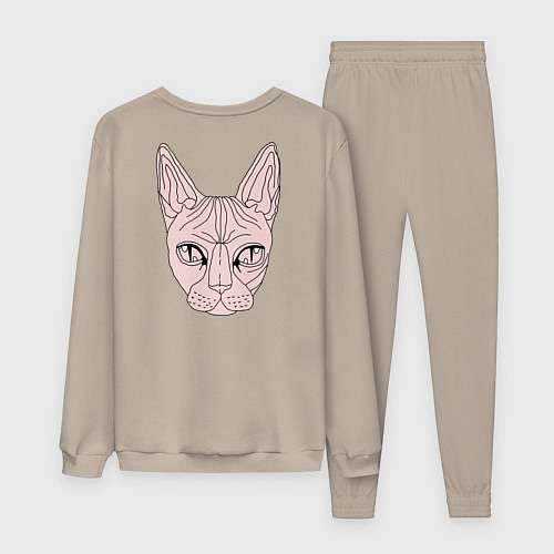 Женский костюм КИС-КИС на спине / Миндальный – фото 2