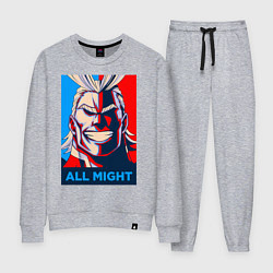 Костюм хлопковый женский MY HERO ACADEMIA All might, цвет: меланж