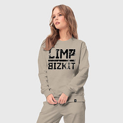 Костюм хлопковый женский LIMP BIZKIT, цвет: миндальный — фото 2