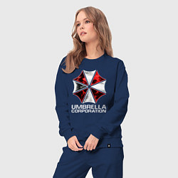 Костюм хлопковый женский UMBRELLA CORP, цвет: тёмно-синий — фото 2