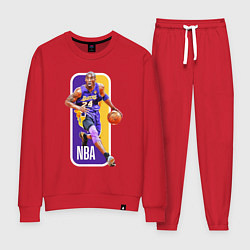 Костюм хлопковый женский NBA Kobe Bryant, цвет: красный