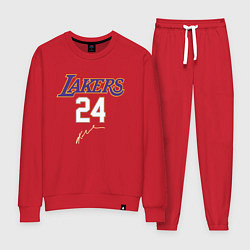 Костюм хлопковый женский LA LAKERS, цвет: красный