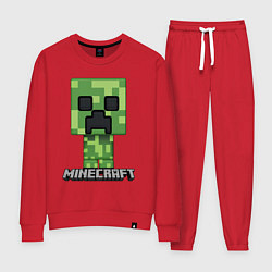 Костюм хлопковый женский MINECRAFT, цвет: красный