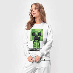 Костюм хлопковый женский MINECRAFT, цвет: белый — фото 2